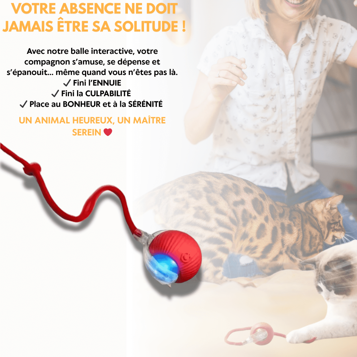 Balle interactive intelligente - PetouPet