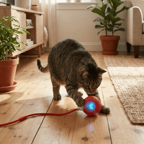 Balle Interactive pour Chat – Anti-Ennui & Automatique