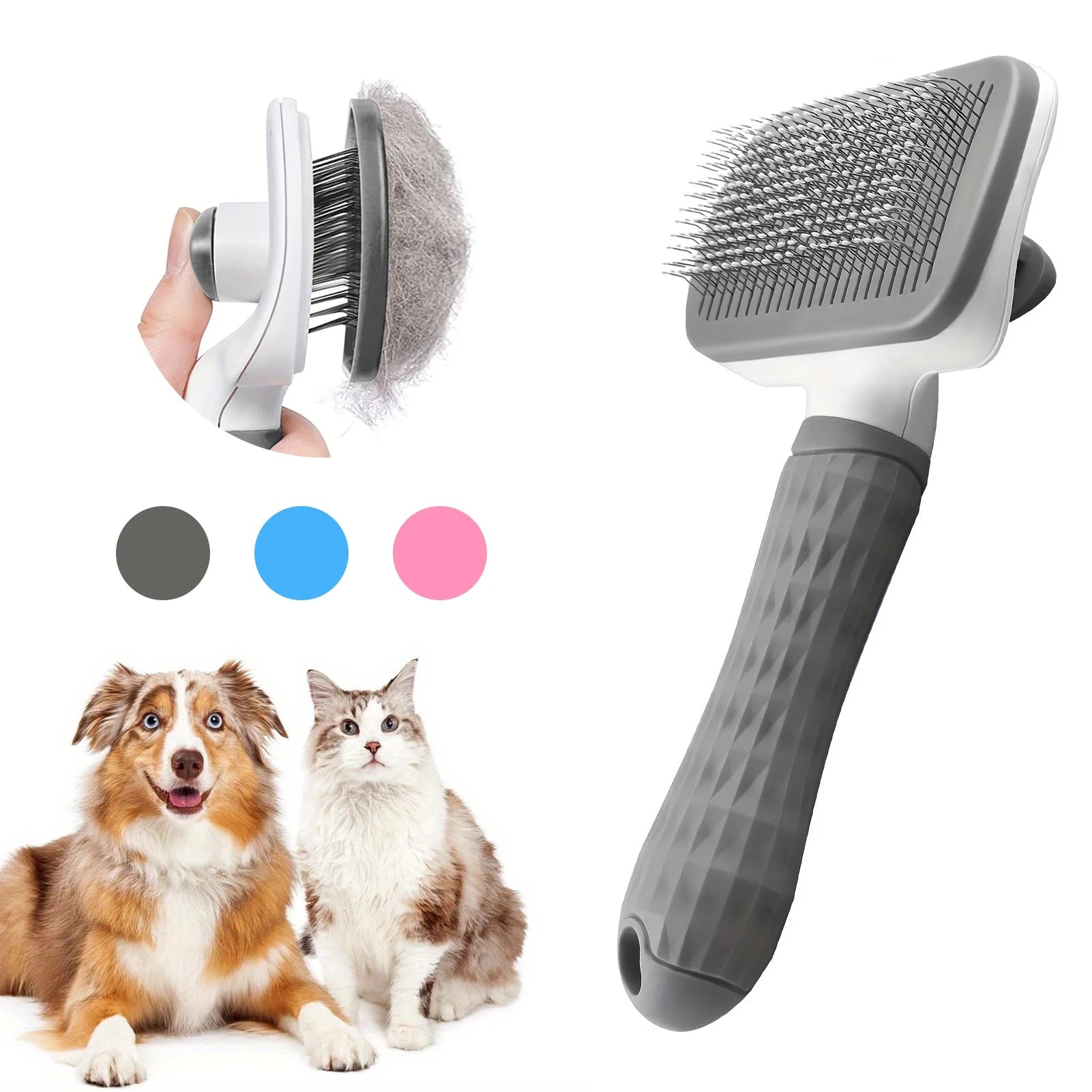 Brosse Carde Auto - Nettoyante pour Chien & Chat - PetouPet