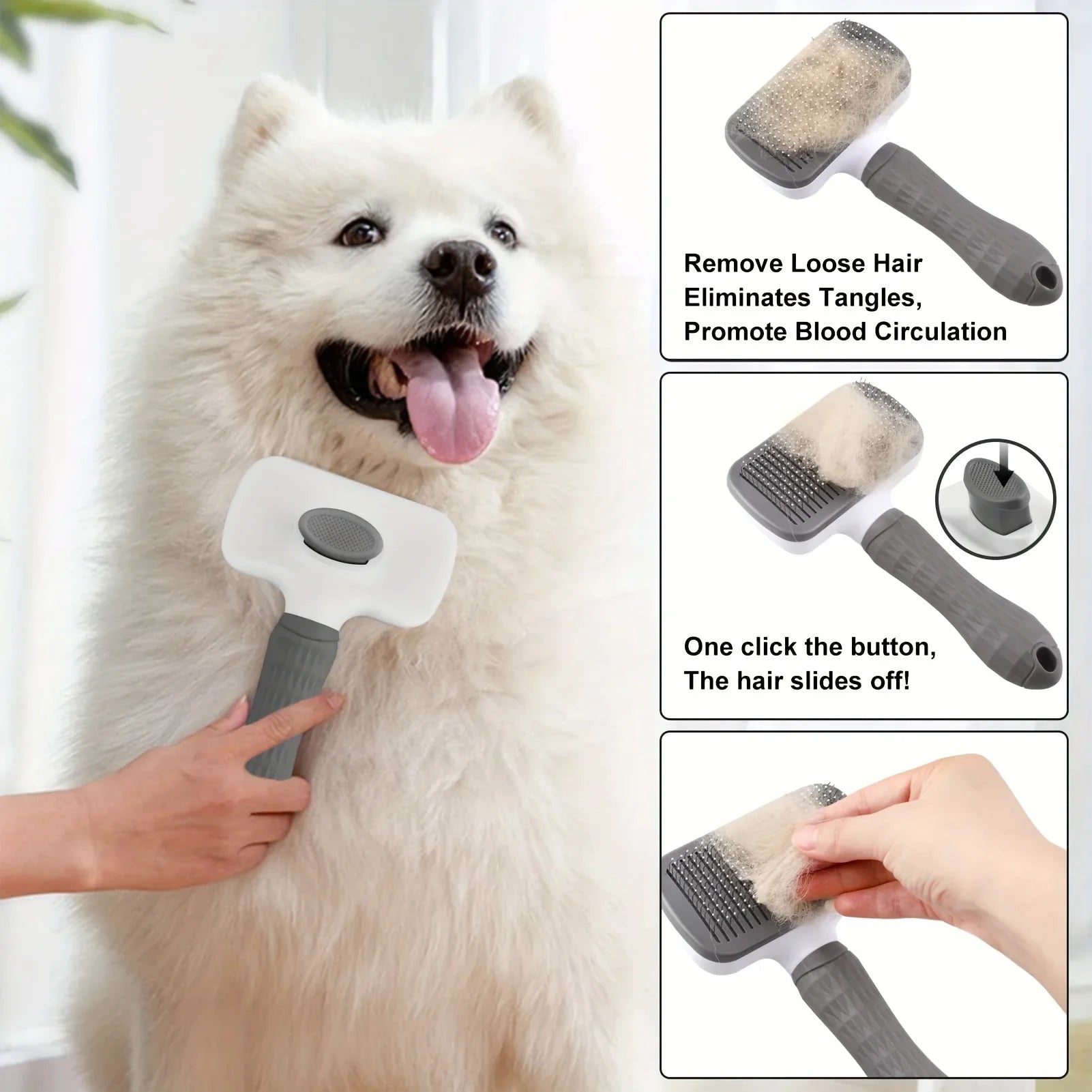 Brosse Carde Auto - Nettoyante pour Chien & Chat - PetouPet