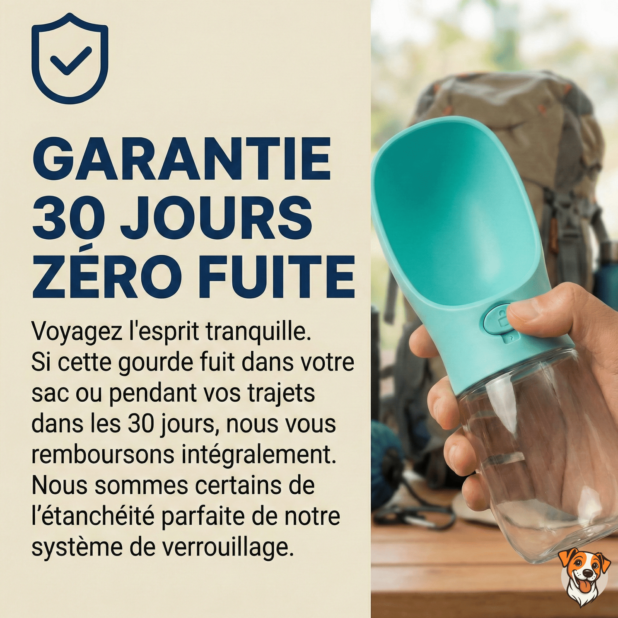 Gourde de Voyage Anti - Fuite pour Chien - PetouPet