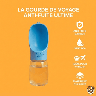 Gourde de Voyage Anti - Fuite pour Chien - PetouPet