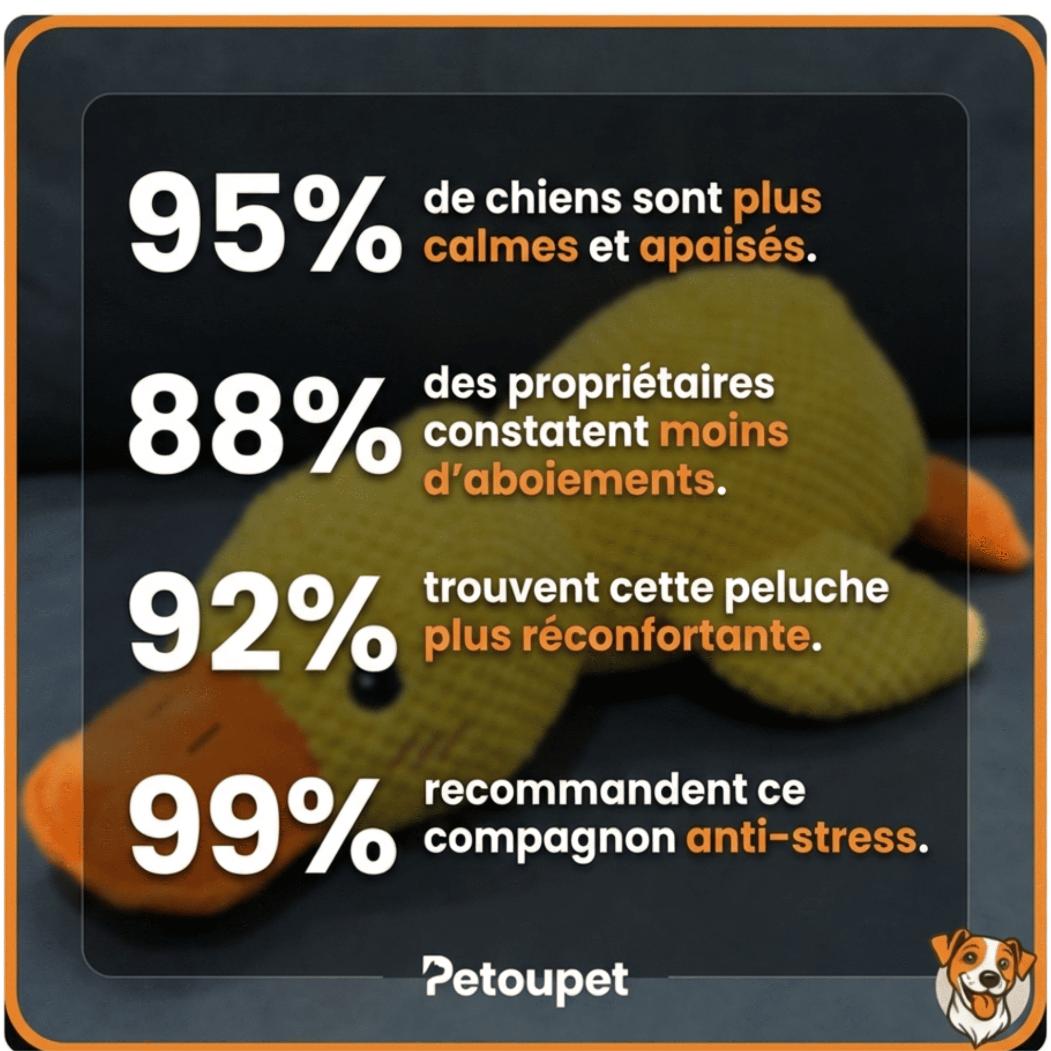 Peluche anti stress Chien - PetouPet