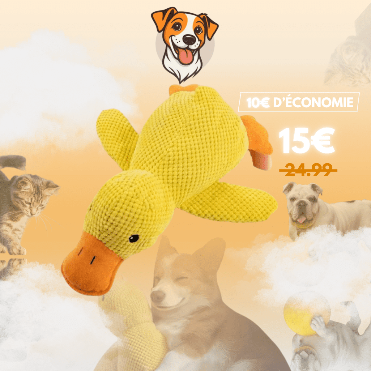 Peluche anti stress Chien - PetouPet
